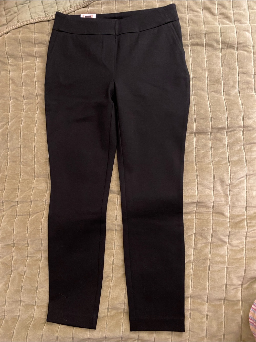 Dalia Black Slim Women's Ponte Pants